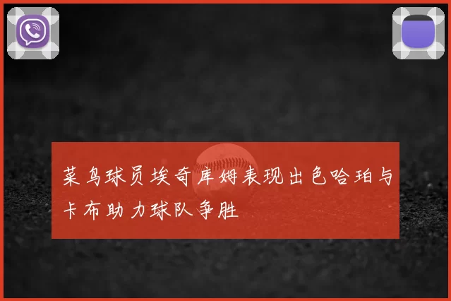 菜鸟球员埃奇库姆表现出色哈珀与卡布助力球队争胜